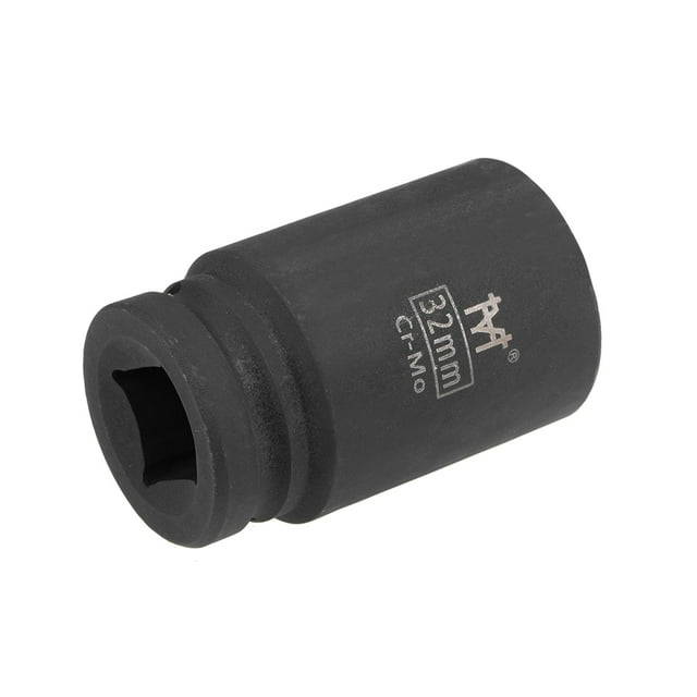 Unique Bargains 3/4' Drive by 32mm Deep Impact Socket, 6-Point, Cr-Mo Alloy Steel, Metric