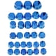 thumbnail image 5 of 30 piezas prácticas de cubierta y tapa de tornillo de perno de enchufe de motocicleta, Azul, 5 of 9