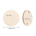 thumbnail image 7 of Tachiuwa 100 Pieces Wood Ornament Unfinished Round for Painting Writing with Holes Wood Pieces Discs for Crafts Gift Tags Decor, 7 of 7