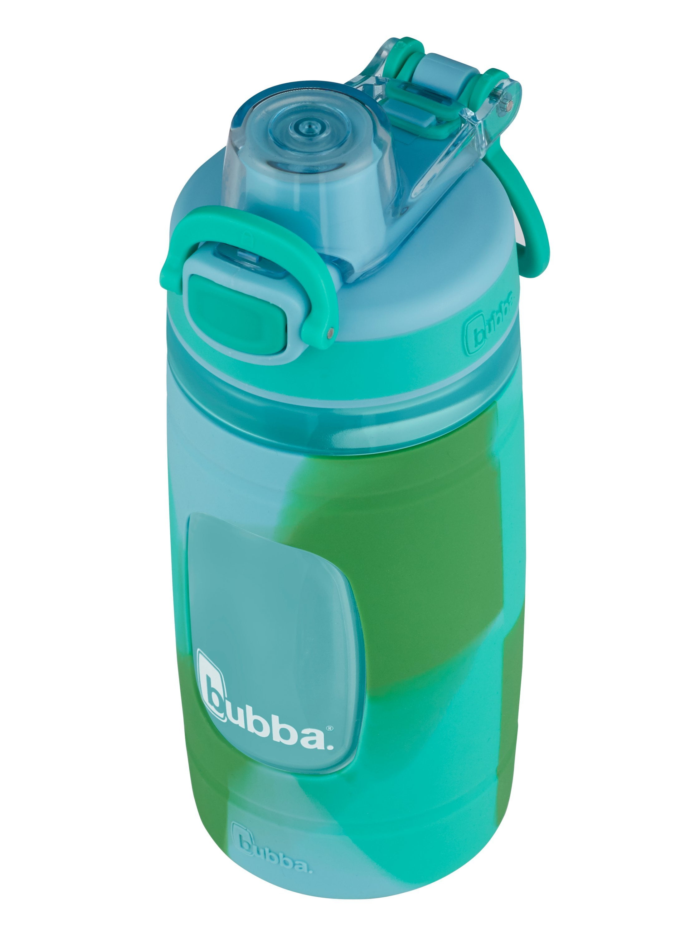 bubba Flo Kids Water Bottle Teal Crystal Ice & Green Rock Candy Tie Die, 16  fl oz. 
