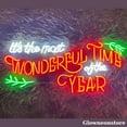 thumbnail image 2 of Glowneon It's the Most Wonderful Time Of The Year Neon Sign, Happy New Year LED Sign, 2 of 5