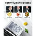 thumbnail image 3 of Philergo Ice Makers Countertop, 44lbs/24hrs Cubed Ice Machine with 2 Ways to Add Water, Auto Self-Cleaning for Home, Kitchen, Party, 24 Cubes Ready in 13 Mins, Stainless Steel, 3 of 6