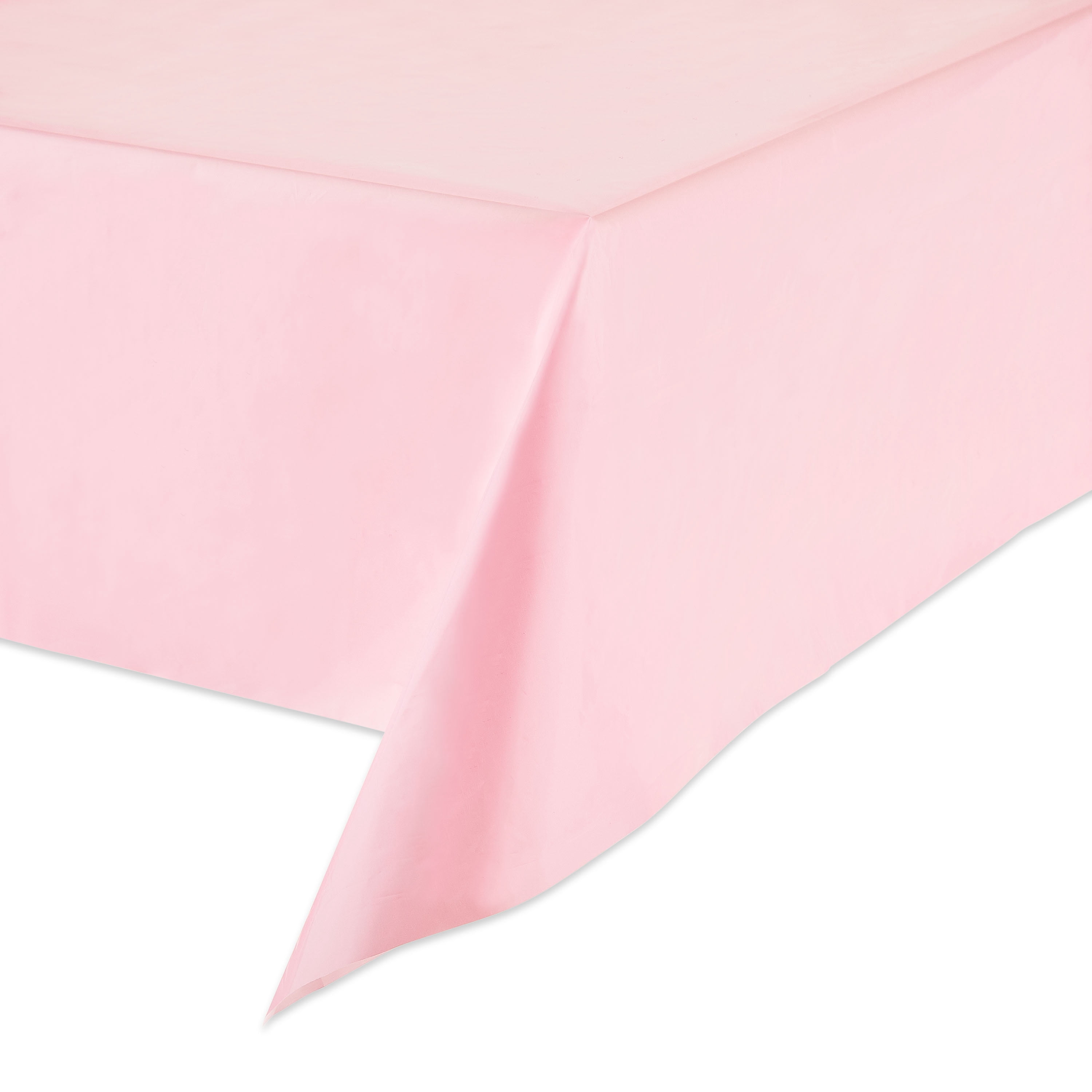 Way To Celebrate Rectangular Plastic Table Cover, Pink, 54 in x 84 in