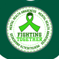 thumbnail image 4 of Inktastic Fighting Together- Mental Health Awareness Boys or Girls Baby Bib, 4 of 4