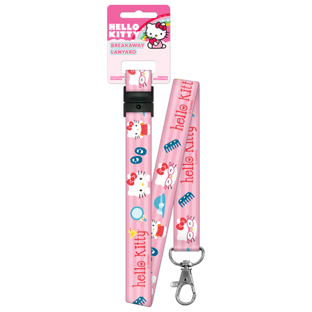 Hello Kitty Dollhouse Lanyard Keychain