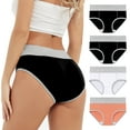 thumbnail image 2 of snilers 4 PC Plus Size Womens Menstrual Period Panties High Waist Leak Proof Underwear Postpartum Protective Briefs M-5XL, 2 of 5