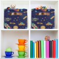 thumbnail image 7 of GZHJMY Space Planet Rectangular Storage Bin, Collapsible Toy Storage Bins, Waterproof Canvas Rectangular Storage Bin with Leather Handles for Home Closets Offices,Bedrooms,Kids Toy, Gift Baskets, 7 of 7