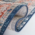 thumbnail image 5 of SAFAVIEH Madison Emmet Traditional Area Rug, Navy/Rust, 6'7" x 6'7" Square, 5 of 8