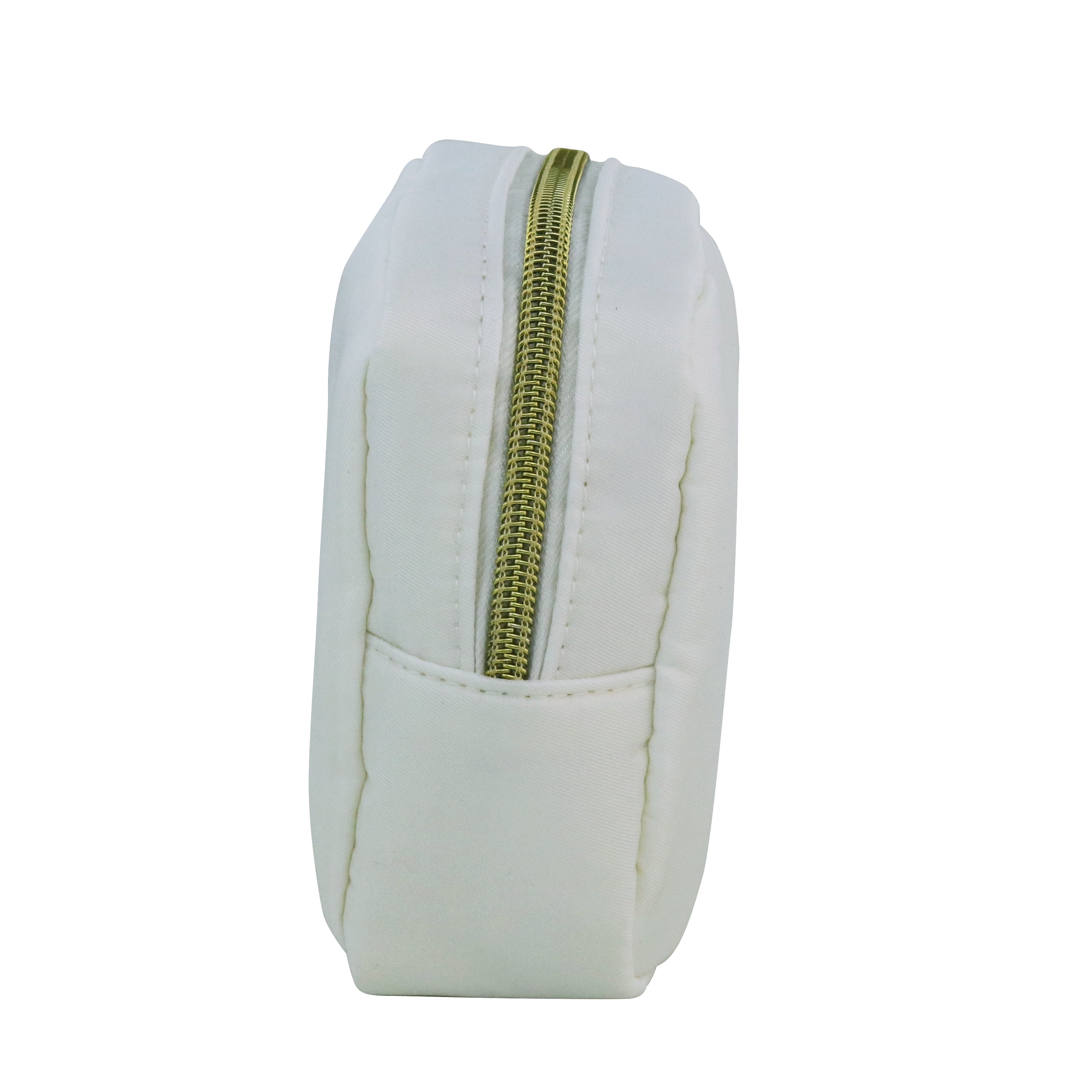 (2 pack) Hello Hobby Small Square Zippered Craft Storage Bag, White