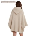 thumbnail image 5 of WDCOZY Wearable Blanket Hoodie Poncho Throw Comfy Soft Warm Cape Shawl Cozy Cloak Wrap Hooded with Sleeves For Women Adults, 5 of 10