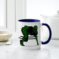 thumbnail image 4 of CafePress - FOOTBALL 6 Green - 11 oz Ceramic Mug - Novelty Coffee Tea Cup, 4 of 4
