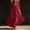 Red, variant on QUNYINEY Dresses for Women Summer Red Short Sleeve Long Casual A Line Dress V Neck Loose Fit Flowy Vacation Dresses