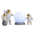 thumbnail image 1 of GROWTH TANK 4 Pcs Statue d'Astronaute Mignonne Figurine de Cheminée en PVC Or Blanc, 1 of 8
