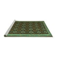 thumbnail image 2 of Ahgly Company Machine Washable Indoor Rectangle Oriental Turquoise Blue Traditional Area Rugs, 7' x 10', 2 of 4