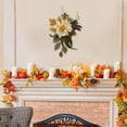 thumbnail image 3 of Oioii Fall Swag Artificial Flowers for Autumn Decoration Artificial Sunflowers Maple Leaf Hanging Floral Swag Wedding Arch Garland Wreath for Front Door Wall Decor Halloween Thanksgiving, 3 of 6