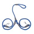 thumbnail image 1 of Strong Nylon Double Dog Leash leashes1 drag One Drag Braided Tangle Traction Rope Strap Pet Accessory, 1 of 8