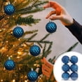 thumbnail image 1 of Christmas Ornament Balls, Blue Plastic Hanging Decorations, Tree Decor, 6.89 Inches, Festive Home Decor,for Daybed,YISHFHP,Blue, 1 of 6