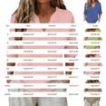 thumbnail image 4 of Linen Shirts for Women T-Shirts for Women Tee Shirts Womens Loose Fitting Tops Boho Tops Plus Size Tops Plus Size Summer Outfits Cotton Linen Tops Trendy Tee Shirts Gauze Blouses Blue L, 4 of 8