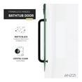 thumbnail image 6 of ANZZI Hinged Tub Door Pacific Series Frameless Glass Shower Door 48 in. x 58 in. Matte Black, 6 of 9