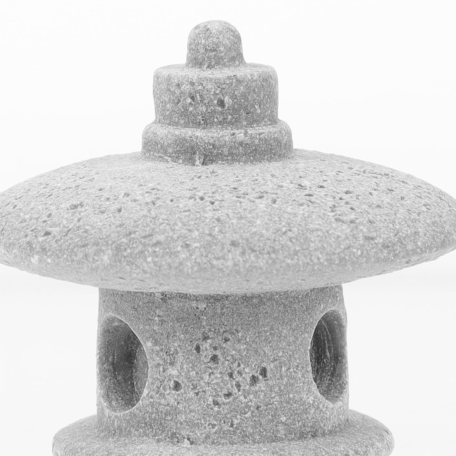 4pcs Sandstone Pagoda Mini Statue Stone Lantern Japanese Style Pagoda Lantern Yard Bonsai Decoration