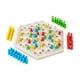 thumbnail image 2 of Juego de mesa triangular, juego de ajedrez y rompecabezas, ajedrez multijugador para niños, juego de mesa de estrategia con bandas elásticas para, 2 of 9