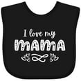 thumbnail image 3 of Inktastic I Love My Mama with Hearts Boys or Girls Baby Bib, 3 of 4
