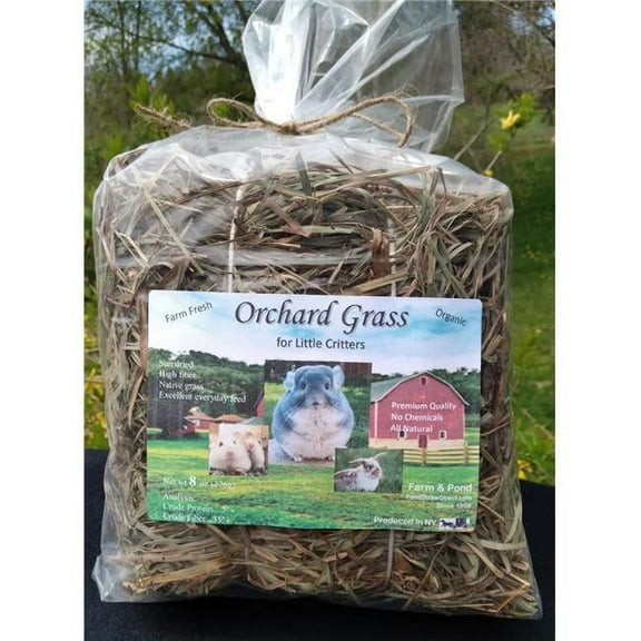 PondStrawDirect OG8PSD Organic Orchard Grass for Small Animals 8 oz
