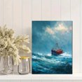 thumbnail image 2 of Qisvanset 12x16 Inch Sunset Meadow Oak Tree Wildflower Canvas Print Wall Art, 2 of 5
