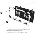 thumbnail image 4 of Black Splashes License Plate Frames for Women Men Car Plate Holder Cover Metal Tag Aluminum Car Accessories Front Rear Plate Decor, 4 of 6