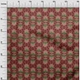 thumbnail image 2 of oneOone Silk Tabby Fabric Leaves & Floral Block Print Sewing Fabric BTY 42 Inch Wide, 2 of 4