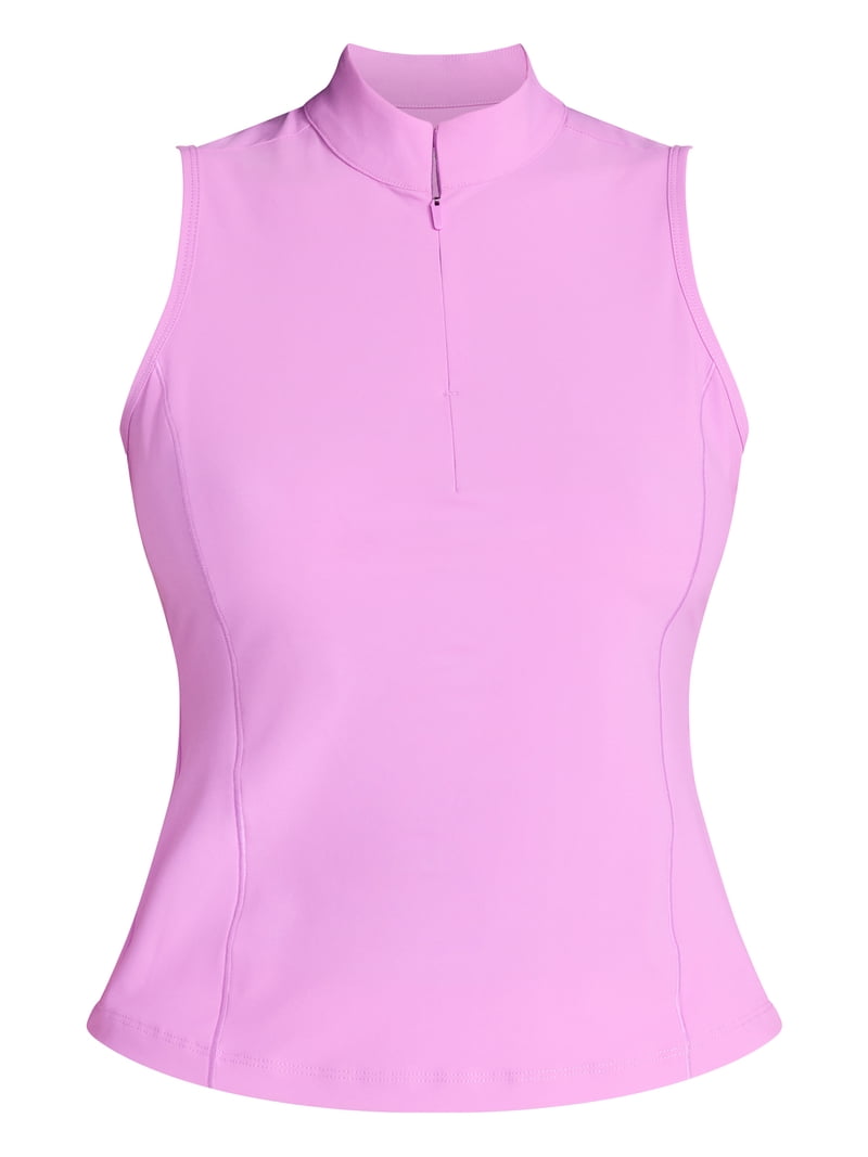Avia Women's Tricot Half Zip Tank Top, Sizes XS-XXXL - Walmart.com