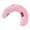 Pink, variant on COFEST Pillows & Case,Pets Calming Pillow,Small Dogs Calming Cervical Pillow,Ultra Soft Fluffy Pet Calming Toy Half Donut Cuddler,U-Shaped Pillow For Small Dogs Pet Neck Pillow Blue