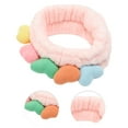 thumbnail image 3 of Unique Bargains Fashion Cute Plush Heart-shaped Headwrap for Women 7.87"x2.36" Dark Pink, 3 of 5