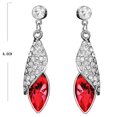 thumbnail image 2 of Crunchy Fashion Stylish Bollywood Indian Jewelry Red Teardrop Pendant with Earrings Jewelry Set for Women, 2 of 4