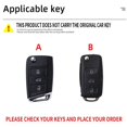 thumbnail image 3 of Funda para llave de coche, bolsa para Volkswagen VW Golf 3 4 5 6 Mk4 Mk6 Passat B5 B6 B7 B8 Cc Polo Tiguan Mk2 Touran Jetta 6 Bora Mk6, 3 of 4