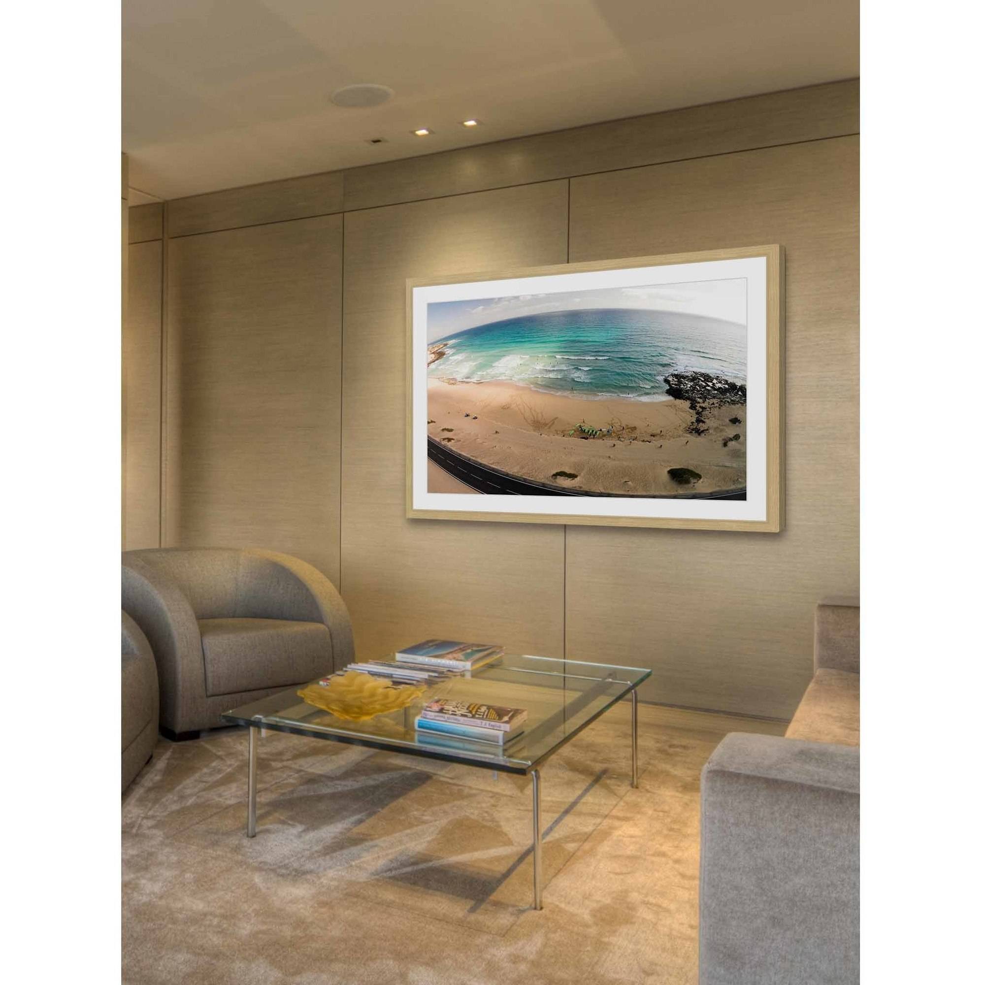 Marmont Hill "Telescopic Beach View" by Karolis Janulis Framed Painting Print