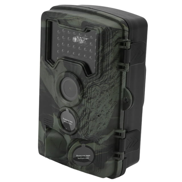 Caméra de Chasse 1080P, CMOS 1.3MP Exposition Automatique Caméra de Jeu de Trail 2.4 Po Grande Ouverture Haute Définition avec Ligne Électrique pour Randonnée