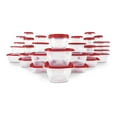 thumbnail image 2 of Rubbermaid TakeAlongs Food Storage Containers, Red, 62-Piece Set, 2 of 3