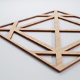 thumbnail image 4 of Ekena Millwork 11 3/8"W x 11 3/8"H x 1/4"T Small Buxton Decorative Fretwork Wood Wall Panels, Alder, 4 of 15