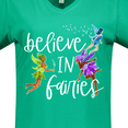 thumbnail image 4 of Inktastic Believe in Fairies Women's V-Neck T-Shirt, 4 of 5