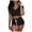 Black-82, variant on REALiKUN Workout Sets for Women 2 Piece Seamless Ribbed Crop Tank High Waist Shorts Yoga Outfits Army Green L