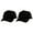 Black, variant on Top Headwear Men's Blank Rope Trucker Foam Mesh Plain Hats, 2PC Aqua