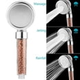 thumbnail image 2 of Filter Shower Head with 2 Pack Energy Ball, Anion Filter Filtration High Pressure Water Saving 3 Mode Function Spray Handheld Showerheads for Dry Skin & Hair (Set A), 2 of 10