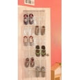 thumbnail image 4 of Organizador de zapatos para colgar sobre la puerta, transparente, con 24 bolsillos, 64'' x 19'', 4 of 4