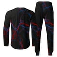 thumbnail image 4 of Wavsuf Men's Sweatsuits Set 2 piece Jogger Set for Men New Motion Shirt Sweatshirt and Sweatpants Black Size XL, 4 of 5