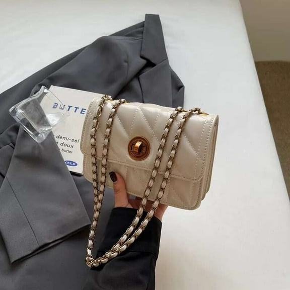 Chic Quilted Winter Shoulder Handbag for Women - Latest Korean Fashion Style