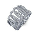 thumbnail image 3 of Lafonn Pave Glam Sterling Silver Platinum Plated Lassire Simulated Diamond Ring (1.42 CTTW), 3 of 5