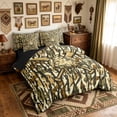 thumbnail image 2 of meiyoeat Rustic Camo Baseball Full Size Bedding Sets for Boys, Grunge Camouflage Bat Full Size Bed in a Bag, Olive, Black Reversible, 7 Pieces, 2 of 6