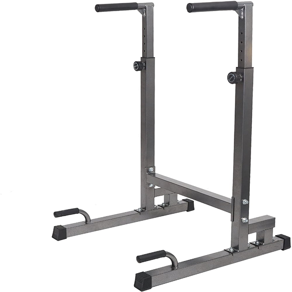 KARMAS Heavy Duty Adjustable Power Tower MultiFunction Strength Training Dip Stand Workout