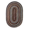 thumbnail image 1 of Black Rug Braided Textured Design 4ft. X 4ft. Casual Reversible Thick Wool Carpet, 1 of 2